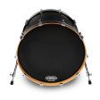 Evans EQ3 Reso Black No Port Bass Drum Head Online now