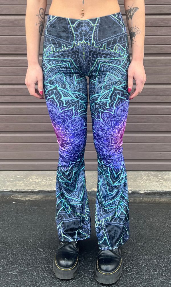 *NOW IN CRUSHED VELVET* Cameron Gray - Mandala Love - Bell Bottoms - Limited Edition of 111 For Discount