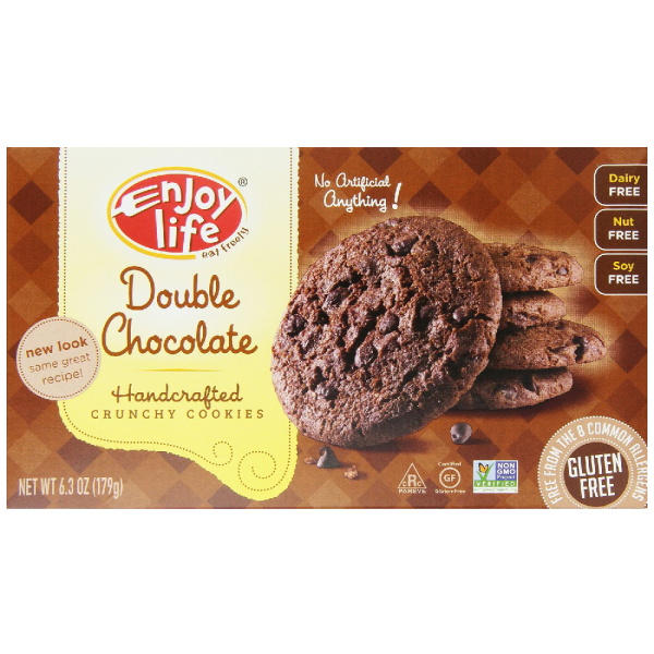 Enjoy Life Double chocolate Crunchy Cookie 6.3 Ounce For Sale