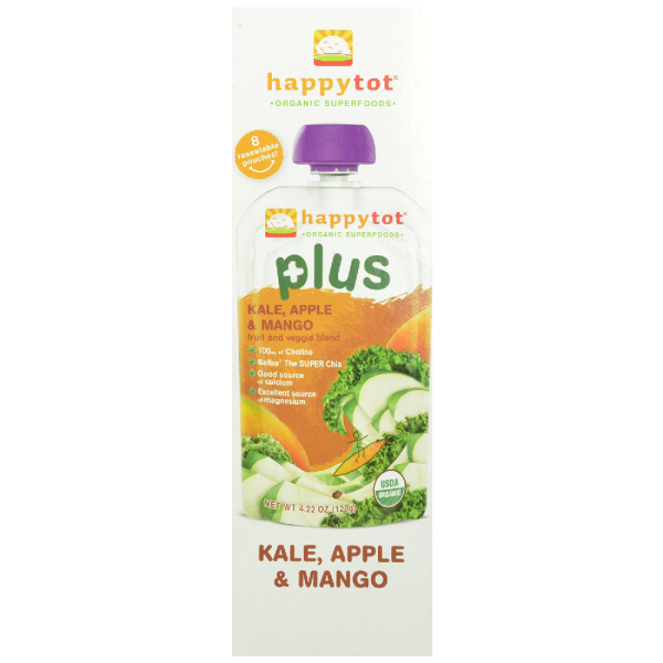 Happy Tot Organic Toddler Food Plus Kale Apple & Mango 4.22 Ounce For Discount