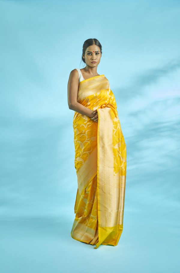 Pure Handloom Upada Katan Silk Saree Supply