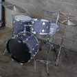 Hayman Vibrasonic  Pacemaker  Drum Kit in Charcoal Satin Flame Online now