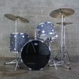 Hayman Vibrasonic  Pacemaker  Drum Kit in Charcoal Satin Flame Online now