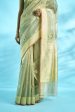 Pure Handloom Elegant Kora Tissue Saree With Kadhua Meenadar Buta For Cheap