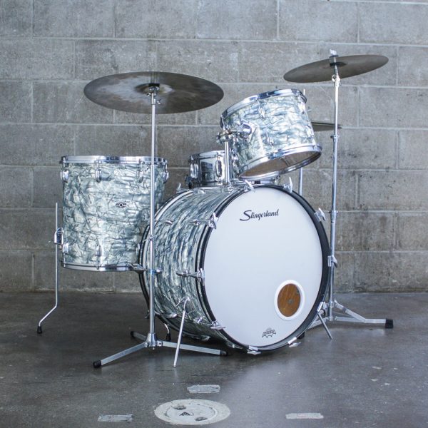 Slingerland 1973 Light Blue Pearl 3 Piece Drum Kit Cheap