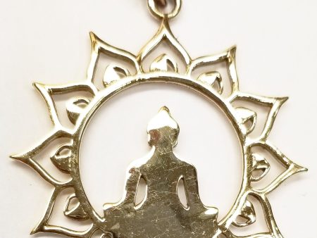 Heavy Brass Sun Buddha Pendant For Cheap