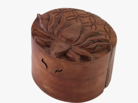 Wooden Lotus Puzzle Box Discount