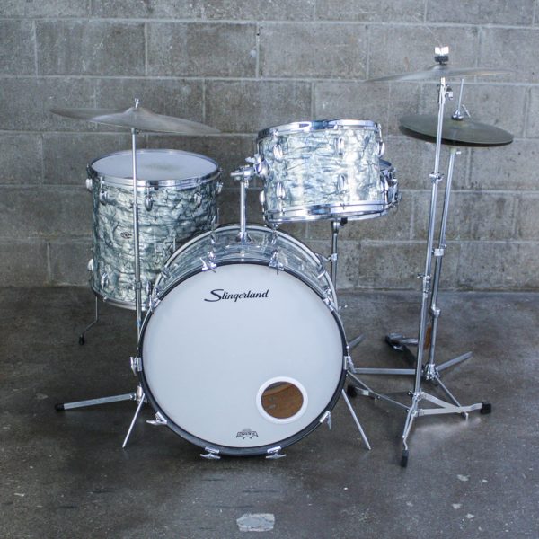 Slingerland 1973 Light Blue Pearl 3 Piece Drum Kit Cheap