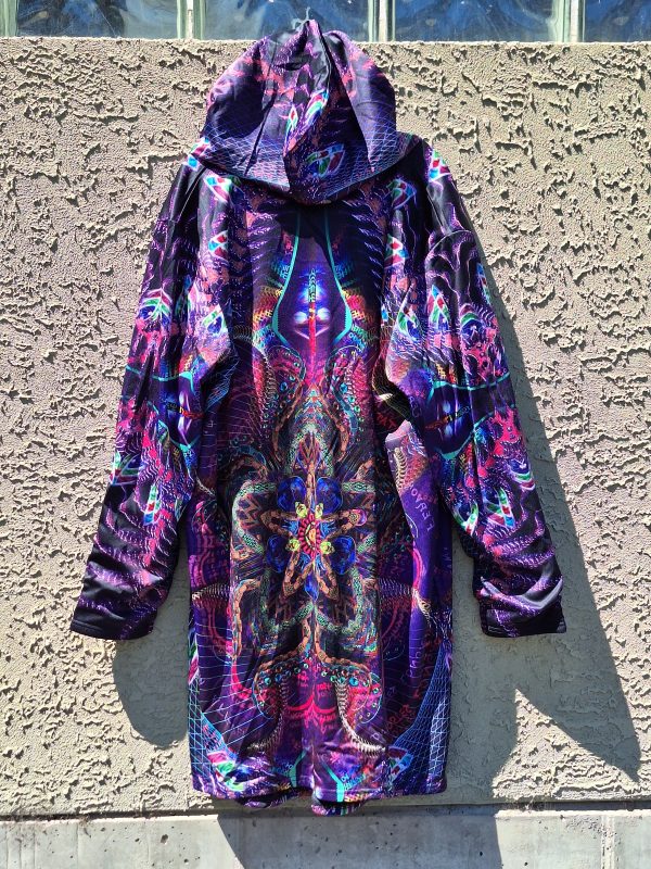 Faux Fur Cloak - Hakan Hisim - Prismatic Mandala Online Hot Sale