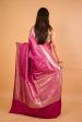 Magenta Mashru Silk Saree Hot on Sale