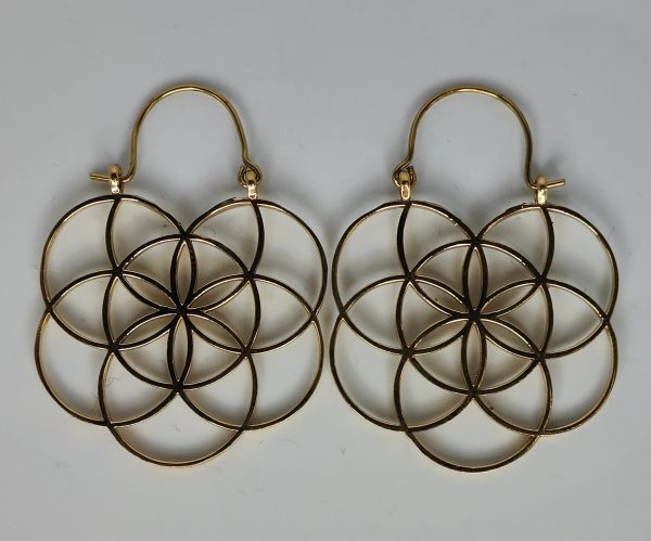 Kala Flower of Life Earrings For Cheap