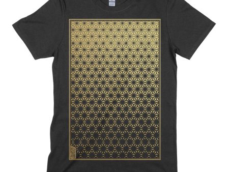 First Earth - Asanoha (Black & Gold) T-SHIRT Discount