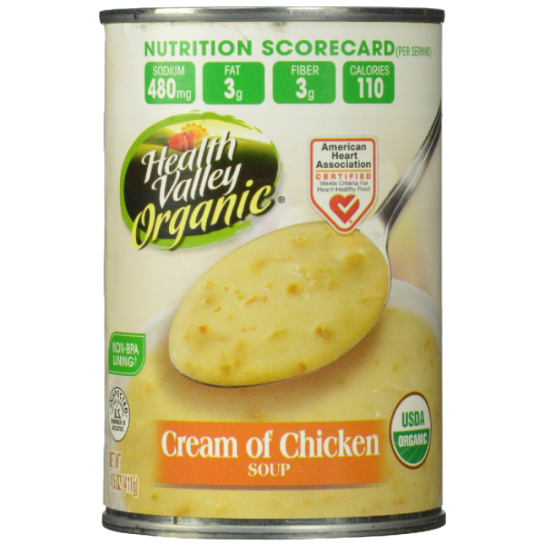 Health Valley Organic Soup Cream of Chicken 14.5 Ounce Fashion