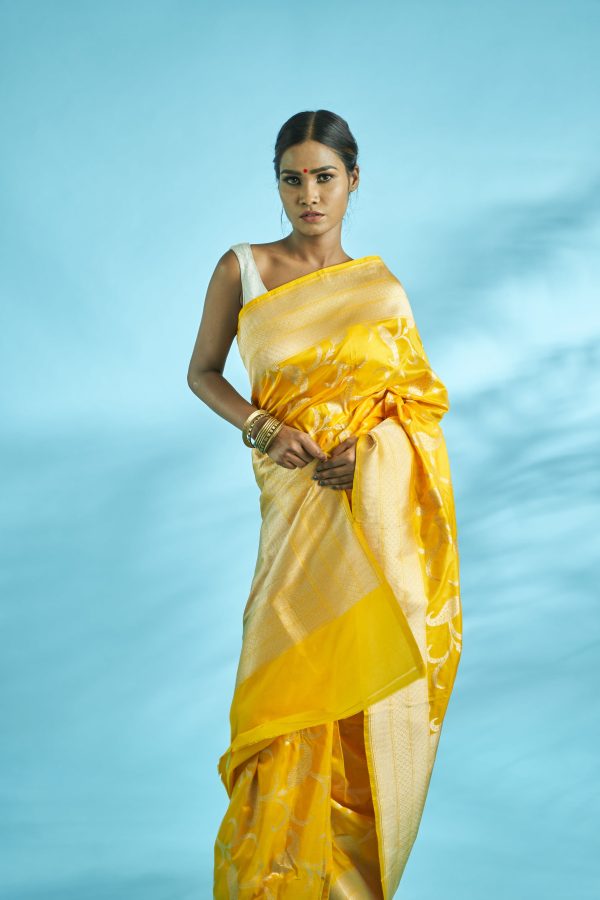 Pure Handloom Upada Katan Silk Saree Supply