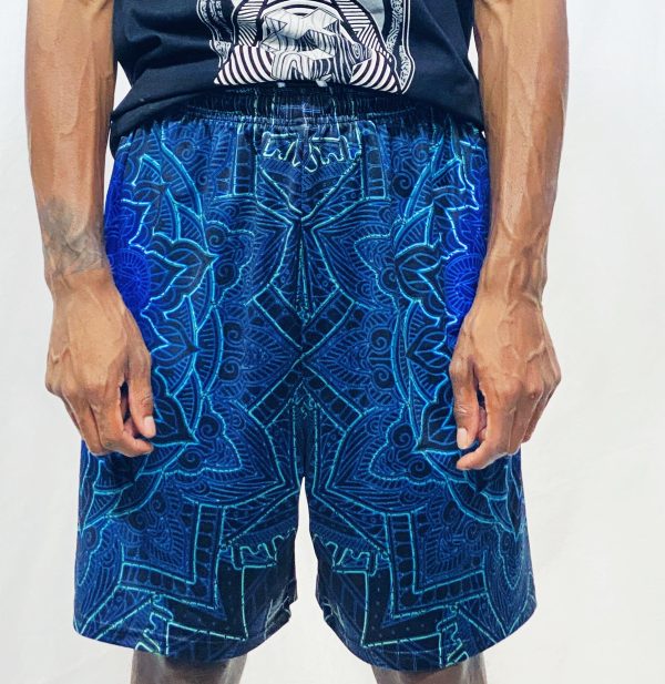 Cameron Gray - Mandala Love Gym Shorts - Limited Edition of 111 For Discount