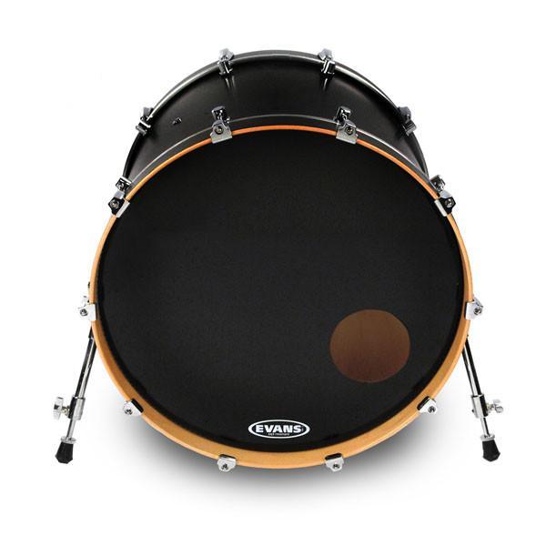 Evans EQ3 Reso Black Bass Drum Head Supply