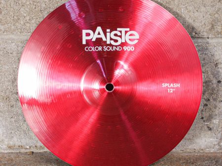 Paiste 12  Red Color Sound 900 Splash Online Hot Sale