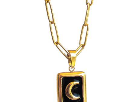 Aryenne Jewelry - Moon on paperclip chain Online