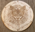 Cat Flower of Life Crystal Grid Online Sale