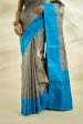 Pure Handloom Tusser Saree With Meenakari Buta Hot on Sale