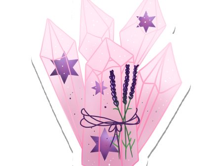 Rebel and Siren - Lavender Crystal Vinyl Sticker | 3  Online