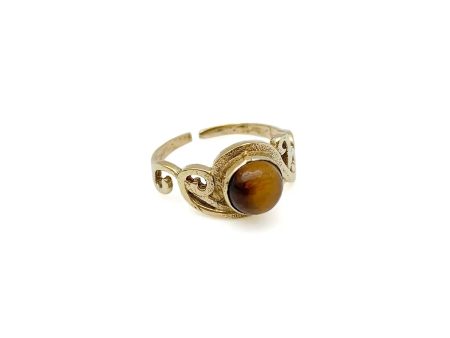 Anju Jewelry - Tigerseye Ring - Gold Hot on Sale