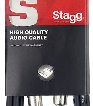 Stagg S Series Balanced Jack to Jack Audio Cable (Stereo) Supply