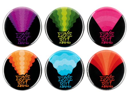 Ernie Ball assorted badges (6 pk) Supply