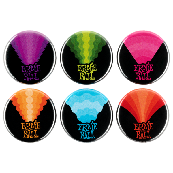 Ernie Ball assorted badges (6 pk) Supply