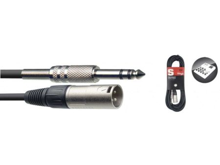 Stagg S Series - Male XLR to Jack Stereo balanced Cable Cheap