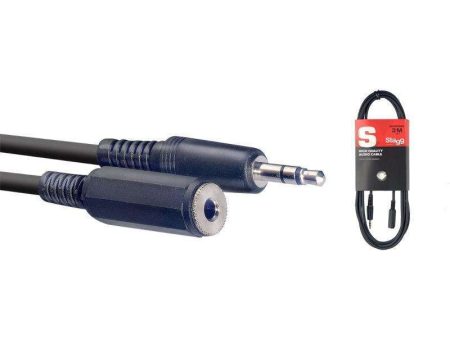 Stagg S Series Stereo Mini-jack to Stereo Mini-jack Socket Cable Online Sale