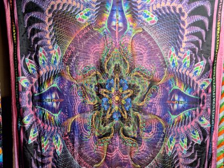 Hakan Hisim -  Prismatic Mandala  60 x80  Fleece Blanket on Sale