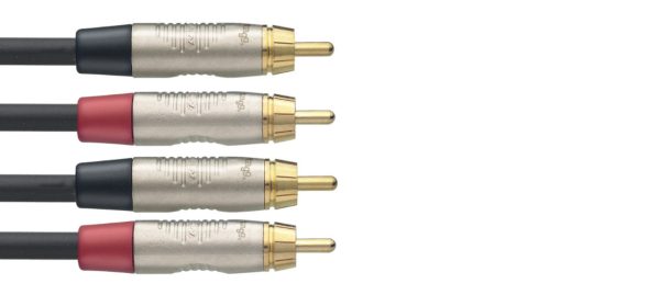 Stagg N Series Twin Cable (2x Male RCA 2x Male RCA) Cheap