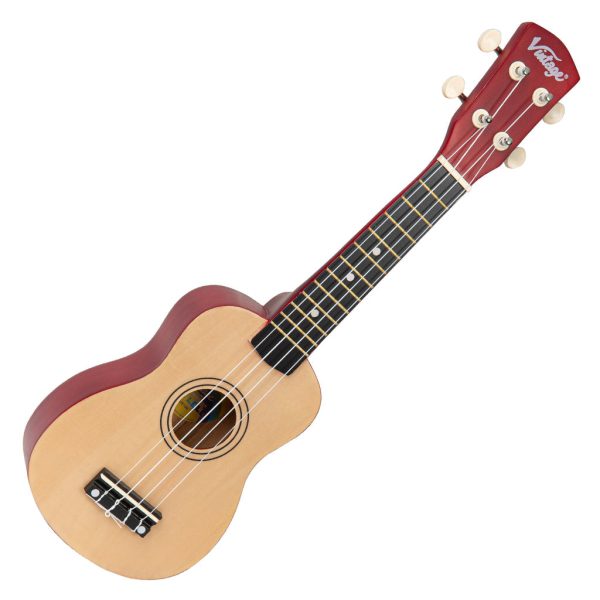 Vintage Laka Rainbow Series Soprano Ukulele - Natural (Inc. Gig Bag) Online now