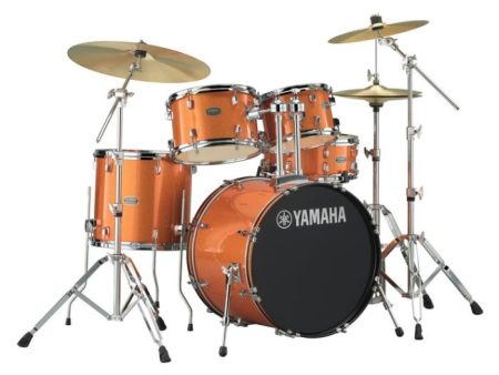 Yamaha Rydeen Orange Glitter 20  Shell Pack Hardware and Cymbals Online Sale