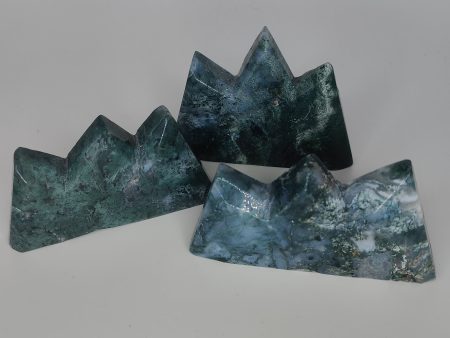 Moss Agate Crowns Supply