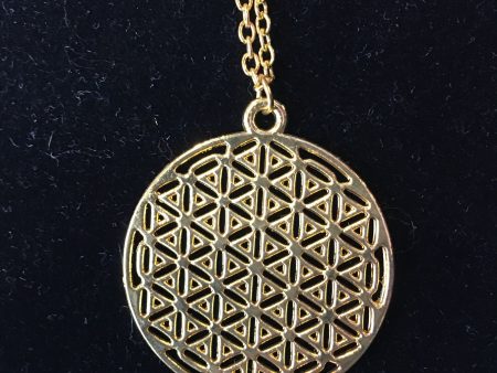 Necklace - Flower of Life (Gold) Cheap