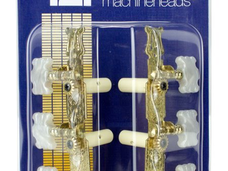 TGI Classical 3 in a Line Lyra-Style Machine Heads (Gold) Online Sale