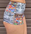 *NOW IN CRUSHED VELVET* Chris Dyer -  Chaos Culture Jam  - Booty Shorts Online Hot Sale