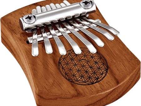 MEINL Sonic Energy Solid  Flower of Life  Mini Kalimba - 8 notes   Red Zebrawood Online now