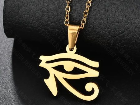 Eye of Horus Gold Pendant Necklace Supply