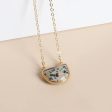 Gibbous Moon Gemstone Pendant Necklace Hot on Sale