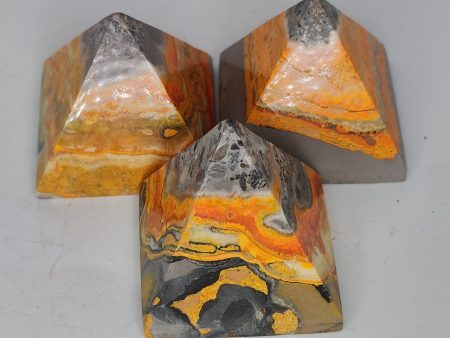 Bumble Bee Jasper Pyramids Online Sale