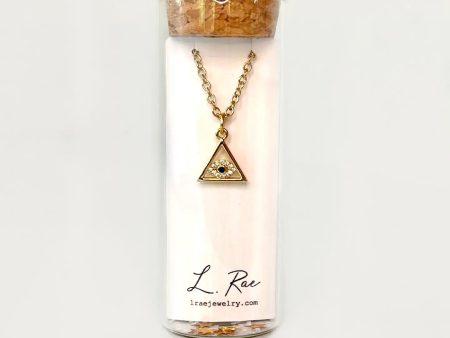 L Rae Jewelry - Evil Eye Gold Necklace For Discount