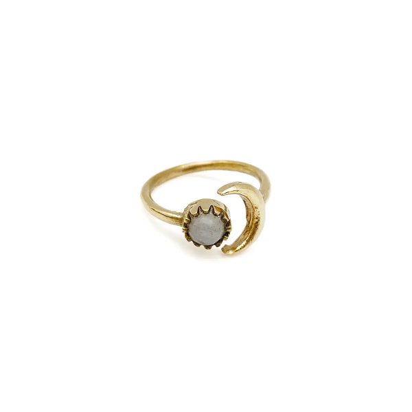 Anju Jewelry - Moonstone Ring - Gold For Cheap