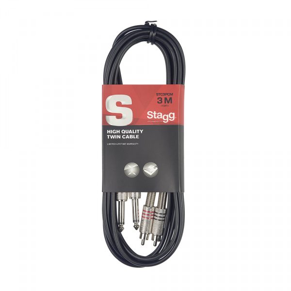 Stagg S Series 2x RCA   2x Jack Cable Cheap