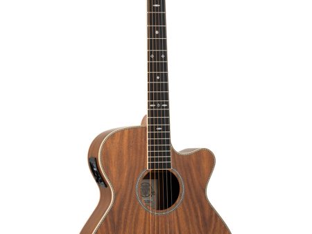 Tanglewood Reunion Pro TRU4CEAK Solid Spruce Top Koa Vaneer Electro-Acoustic Guitar w Cutaway Supply