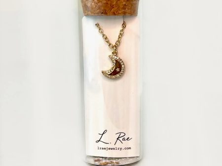 L Rae Jewelry - Moon with Star Gold Necklace Sale