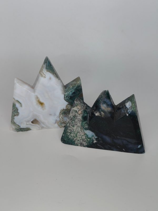 Moss Agate Crowns Supply