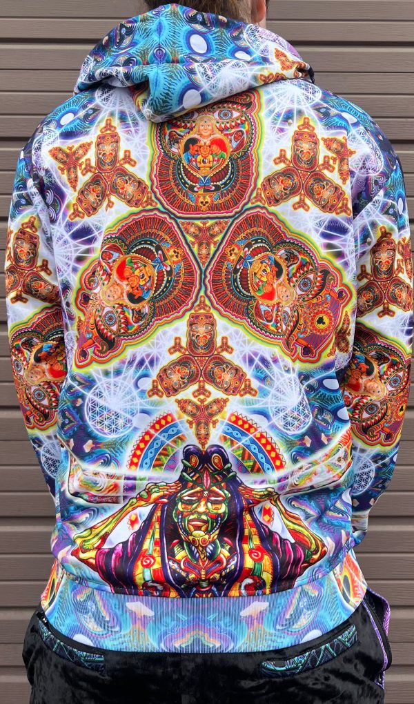 Chris Dyer -  Fractal Demention  - Zip Up Hoodie Online Sale